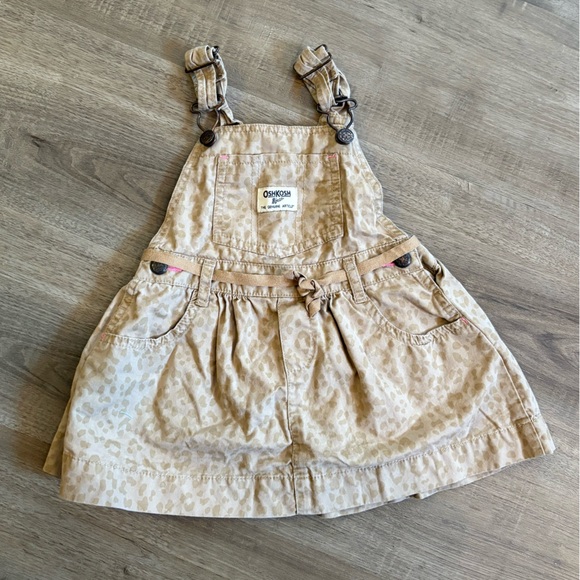 OshKosh B'gosh Other - 🍃3/$30 OshKosh B'gosh Tan Overall Dress